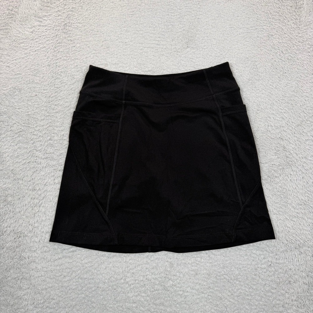 Athleta Black Athletic Skort Pockets Built-in Shorts XS Mini Skirt Activewear